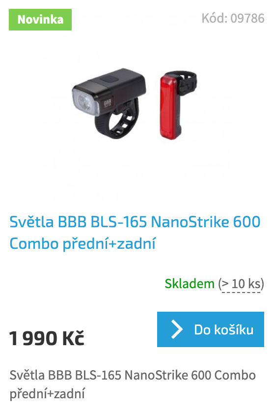 Sada svetel BBB